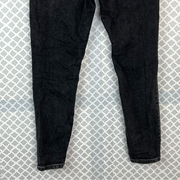 EUC Everlane Black Wash High Rise Skinny Ankle Jeans - Picture 7 of 10